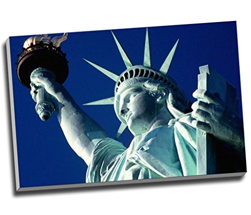 Statue of Liberty New York city-cityscape Wall Art Print auf Leinwand Bild Kunstdruck auf Leinwand groß A1 76,2 x 50,8 cm (76.2 cm x 50.8 cm)