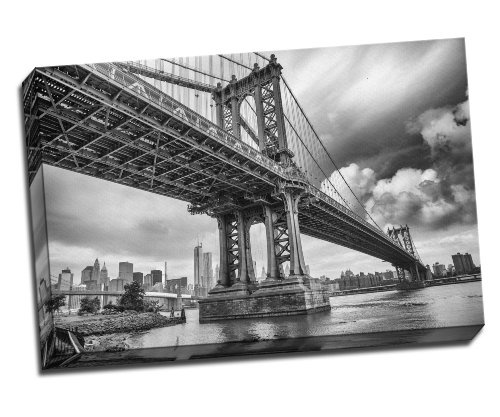 Manhattan Bridge, New York City Schwarz und Weiß...
