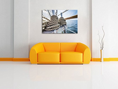 Pixxprint Tau auf Einem Schiff 100x70cm Leinwandbild Wandbild Kunstdruck