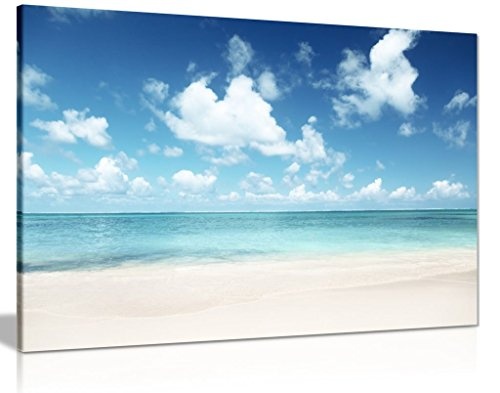 Caribbean Beach Sand & Sea Kunstdruck auf Leinwand...