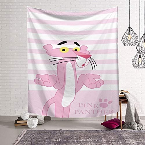 LJMGT Tapestry Wall Hanging,Trail Pink Panther Indischen...