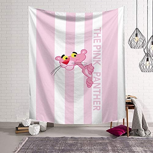 Tapestry Wall Hanging,Vertikale Linie Pink Panther...