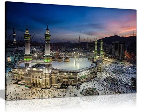 Islamische Arabisch Mekka, Kunstdruck auf Leinwand,...