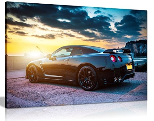 Nissan GTR Kunstdruck auf Leinwand, A1 76x51 cm (30x20in)