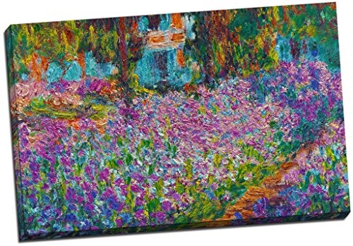 Panther Print Kunstdruck auf Leinwand, Motiv Claude Monet Garten in Giverny, groß, 76,2 x 50,8 cm