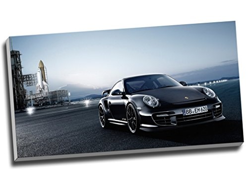 Sportwagenkunstdruck auf Leinwand, Motiv Porsche 911 Gt2 Rs, Wandobjekt, Bild, 76,2 cm x 40,6 cm