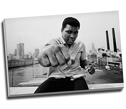 Muhammad Ali Boxing Fist Punch Wall Art Print auf Leinwand Bild Kunstdruck auf Leinwand groß A1 76,2 x 50,8 cm (76.2 cm x 50.8 cm)