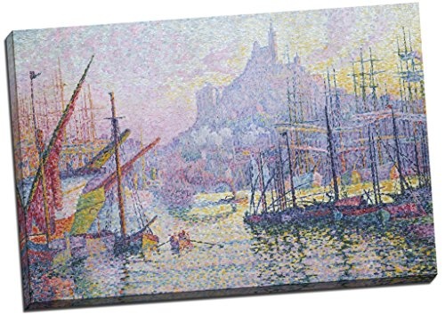 Paul Signac Notre Dame de la Garde Leinwanddruck Bild Wall Art Großer 76,2 x 50,8 cm