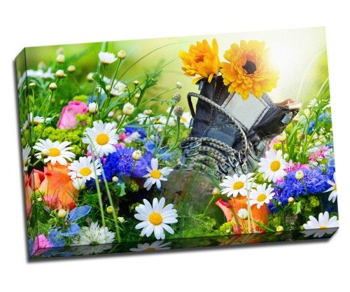 Garten Blumen Leinwand Kunstdruck Poster 76,2 x 50,8 cm Zoll