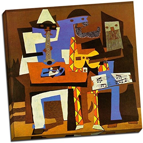 Pablo Picasso Three Musicians Canvas Print Picture Wall Art Large 20x20 Inches by Panther Print