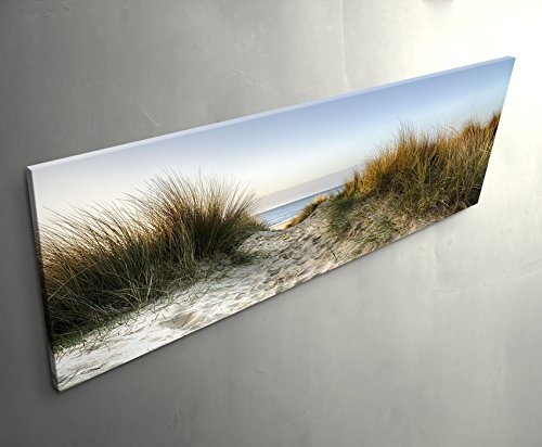 Paul Sinus Art Leinwandbilder | Bilder Leinwand 120x40cm Weg Zum Strand durch Sanddünen