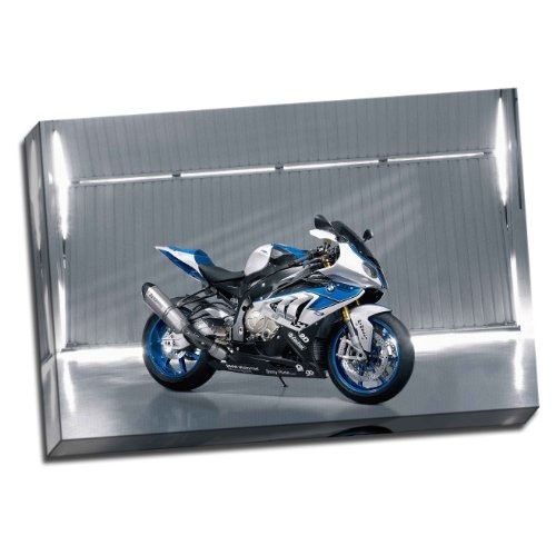 Große BMW HP4 Motorrad Bild auf Rahmen Wand Kunstdruck 50,8 x 76,2 cm A1