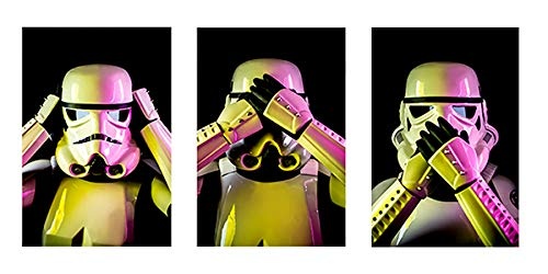 Star Wars Poster von Empire PrintsBild-Set 3 Weise Sturmtruppen."Last Jedi" Wandkunst für Herren, Jungen, Frauen und Kinder.A4 ungerahmte Grafik.