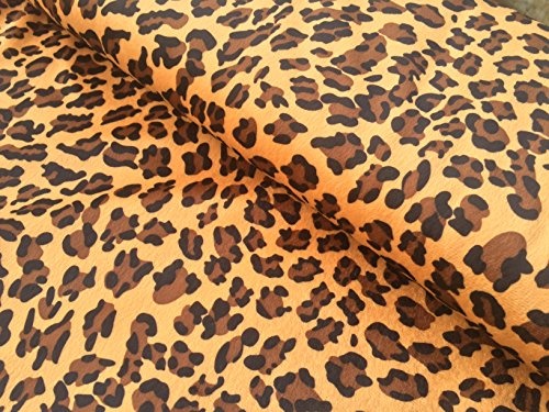 Velboa Fell Leopard Animal Print Velours Stoff Material...