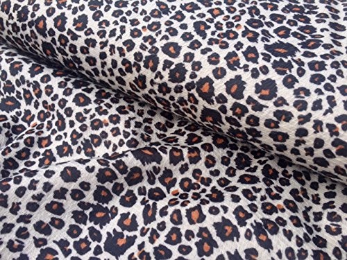 Velboa Fell Leopard Animal Print Velours Stoff Material Cuddle Soft-59 cm breit * Lynx * (Meterware)