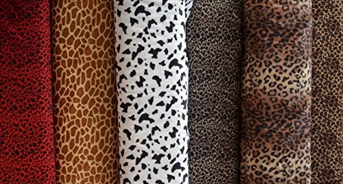 Velboa Fell Leopard Animal Print Velours Stoff Material Cuddle Soft-59 cm breit * Snow Leopard * (Meterware)