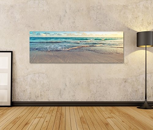 islandburner Bild Bilder auf Leinwand Strand Meer Sand...