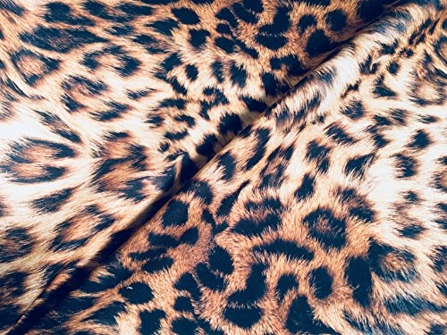 LushFabric Leopard Animal Print Panther Fell Baumwolle...