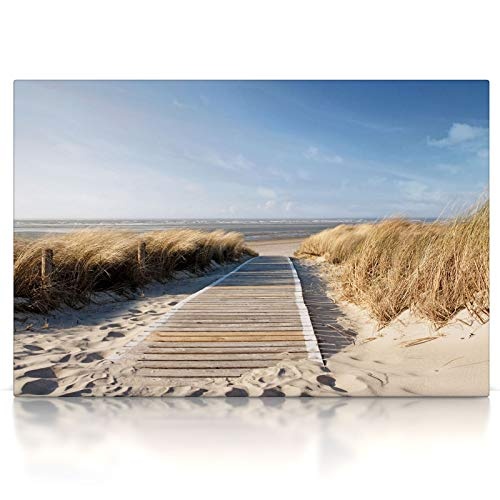 CanvasArts Nordsee Strand - Leinwand Bild auf Keilrahmen...