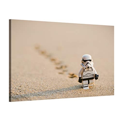 ge Bildet® hochwertiges Leinwandbild - Stormtrooper IV Walking - 70 x 50 cm einteilig