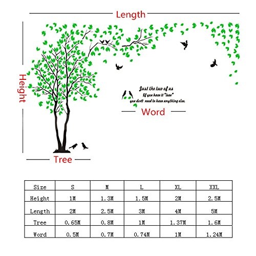 DIY 3D Riesiger Baum Paar Wandtattoos Wandaufkleber Kristall Acryl Malen Wanddeko Wandkunst (XL, Blau, Recht)