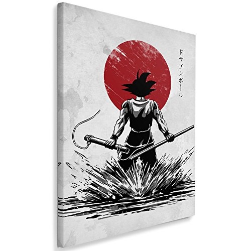 Feeby Anime vom DDJVIGO Leinwandbild - 40x60 cm - Weiss weiß rot schwarz