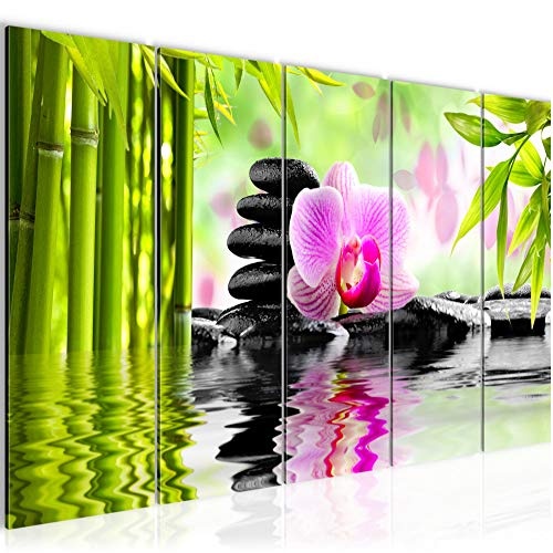 Bilder Orchidee Feng Shui Wandbild 200 x 80 cm Vlies -...