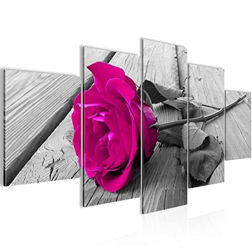 Bild 200 x 100 cm - Rose Bilder- Vlies Leinwand - Deko...