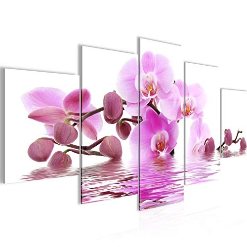 Bilder Blumen Orchidee Wandbild 150 x 75 cm Vlies -...