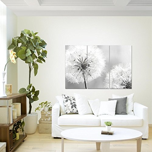 Bilder Blumen Pusteblume Wandbild 120 x 80 cm Vlies -...