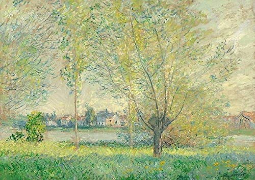 Rahmen-Kunst Keilrahmen-Bild - Claude Monet: The Willows...