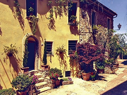 Artland Qualitätsbilder I Bild auf Leinwand Leinwandbilder Wandbilder 40 x 30 cm Landschaften Europa Italien Foto Bunt B9FX Siena Toskana