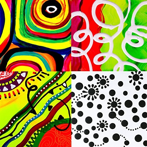 decomonkey Bilder Abstrakt 200x80 cm 5 Teilig Leinwandbilder Bild auf Leinwand Vlies Wandbild Kunstdruck Wanddeko Wand Wohnzimmer Wanddekoration Deko modern bunt Abstrakt Kunst