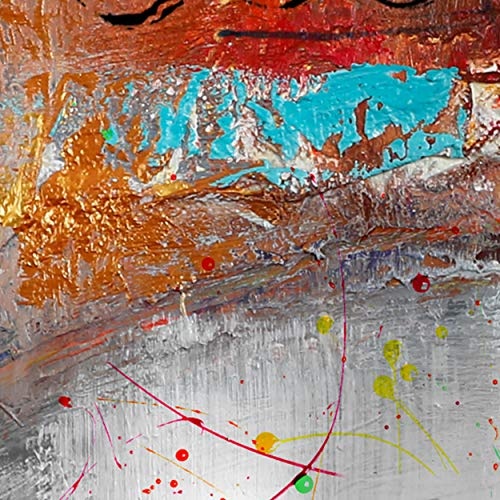 decomonkey Bilder Abstrakt 120x60 cm 1 Teilig Leinwandbilder Bild auf Leinwand Wandbild Kunstdruck Wanddeko Wand Wohnzimmer Wanddekoration Deko Kunst Modern