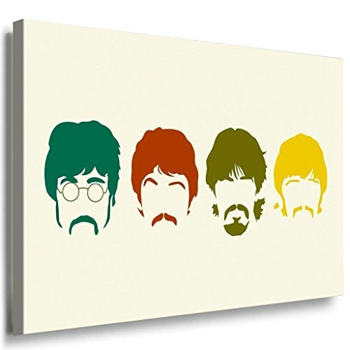 The Beatles Leinwandbild LaraArt Bilder Mehrfarbig Wandbild 70 x 50 cm