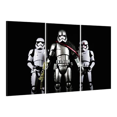 ge Bildet® hochwertiges Leinwandbild XXL - Stormtrooper VI - 165 x 100 cm mehrteilig (3 teilig)