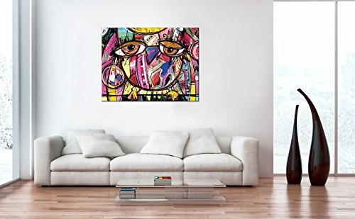 Gallery of Innovative Art Premium Leinwanddruck 100x75cm - Doodle Owl - XXL Kunstdruck Auf Leinwand Auf 2cm Holz-Keilrahmen Für Schlaf- Und Wohnzimmer