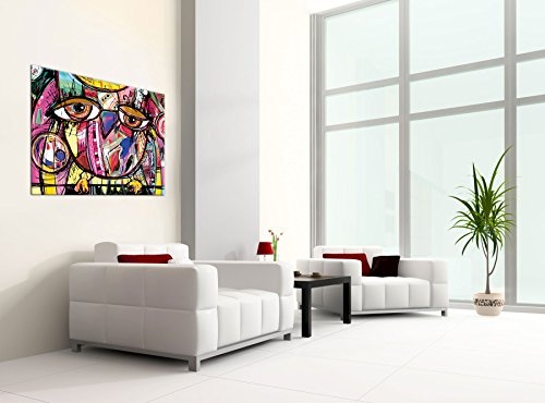 Gallery of Innovative Art Premium Leinwanddruck 100x75cm - Doodle Owl - XXL Kunstdruck Auf Leinwand Auf 2cm Holz-Keilrahmen Für Schlaf- Und Wohnzimmer