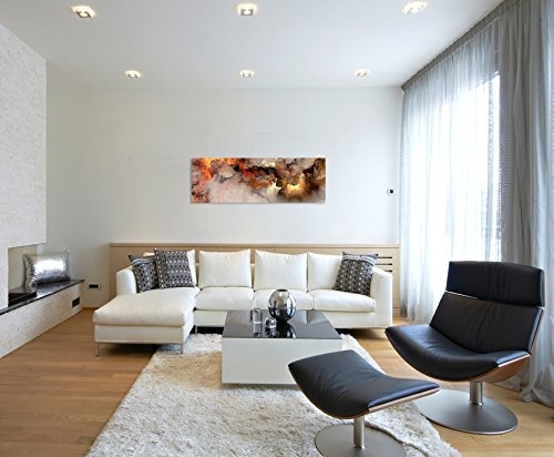 Panoramabild 150x50cm Gemälde abstrakt modern chic chic dekorativ schön deko schön deko er Wolken mit Lichtdurchbruch auf Leinwand exklusives Wandbild moderne Fotografie für ihre Wand in vielen Größen