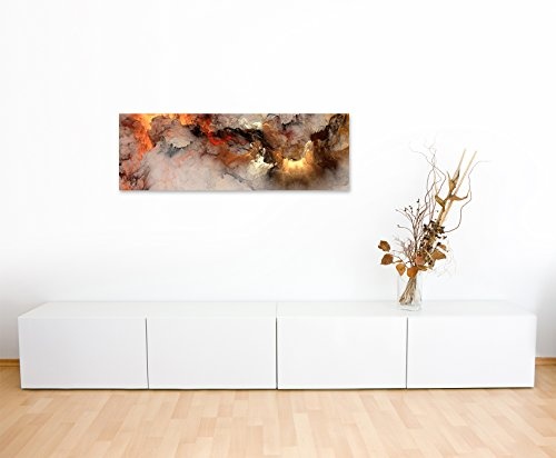 Panoramabild 150x50cm Gemälde abstrakt modern chic chic dekorativ schön deko schön deko er Wolken mit Lichtdurchbruch auf Leinwand exklusives Wandbild moderne Fotografie für ihre Wand in vielen Größen