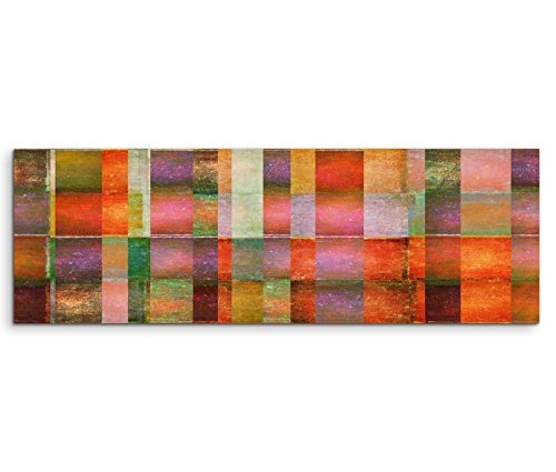 150x50cm Leinwandbild auf Keilrahmen Hintergrund abstrakt bunt Wandbild auf Leinwand als Panorama