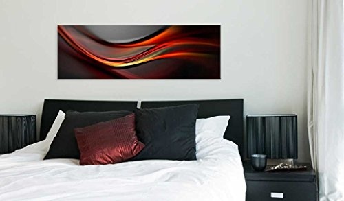 murando - Bilder 120x40 cm Vlies Leinwandbild 1 TLG Kunstdruck modern Wandbilder XXL Wanddekoration Design Wand Bild - Abstrakt Welle a-A-0138-b-c