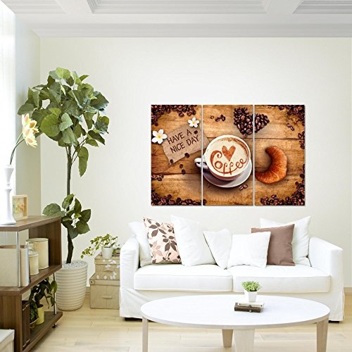 Bilder Küche Kaffee Wandbild 120 x 80 cm Vlies -...