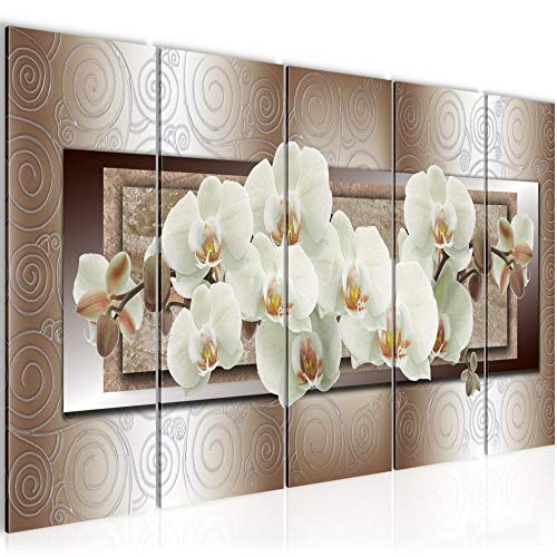 Bilder Blumen Orchidee Wandbild 200 x 80 cm Vlies -...