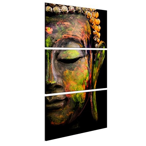 murando - Bilder Buddha 60x120 cm Vlies Leinwandbild 3 Teilig Kunstdruck modern Wandbilder XXL Wanddekoration Design Wand Bild - Zen Orient Spa p-B-0015-b-f