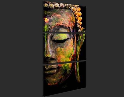 murando - Bilder Buddha 60x120 cm Vlies Leinwandbild 3 Teilig Kunstdruck modern Wandbilder XXL Wanddekoration Design Wand Bild - Zen Orient Spa p-B-0015-b-f