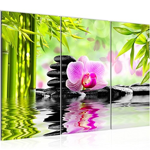Bilder Orchidee Feng Shui Wandbild 120 x 80 cm Vlies -...