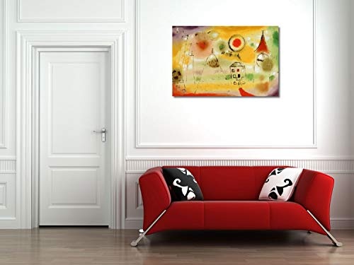 Paul Klee - Winter-Tag kurz vor Mittag - 60x40 cm - Leinwandbild auf Keilrahmen - Wand-Bild - Kunst, Gemälde, Foto, Bild auf Leinwand - Alte Meister/Museum