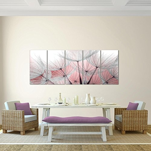Bilder Blumen Pusteblume Wandbild 200 x 80 cm Vlies -...