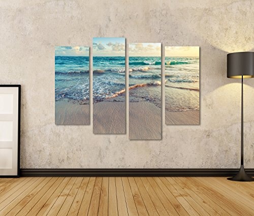 islandburner Bild Bilder auf Leinwand Strand Meer Sand Poster, Leinwandbild, Wandbilder